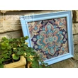 HAND-MADE-Gyémántszemes-mandala kép