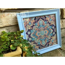 HAND-MADE-Gyémántszemes-mandala kép