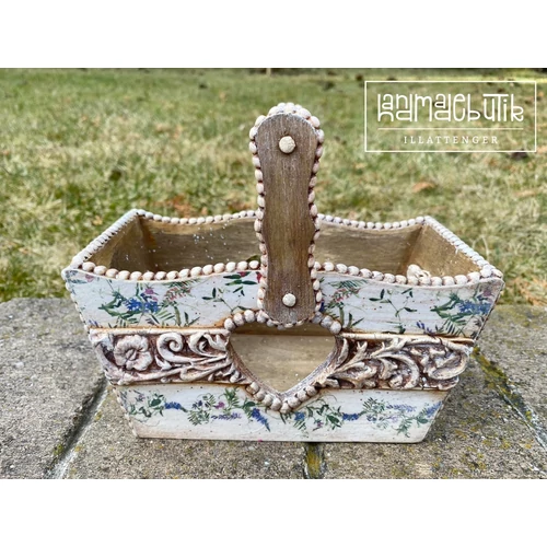 Húsvéti kosára fa dekoráció-hand made