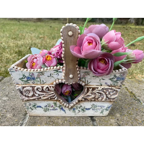 Húsvéti kosárka fa dekoráció-hand made