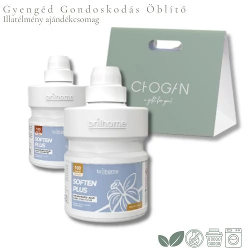 Gyengéd Gondoskodás öblítő illatélmény ajándékcsomag – vegán, koncentrált öblítőpáros